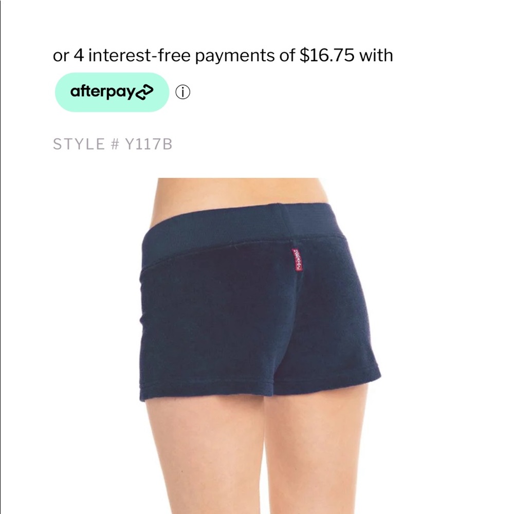 Navy (ish) Hardtail shorts in the shorter length. Very good condition.